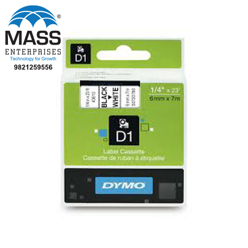 43613 Dymo Label Tape Cassette 6MM White