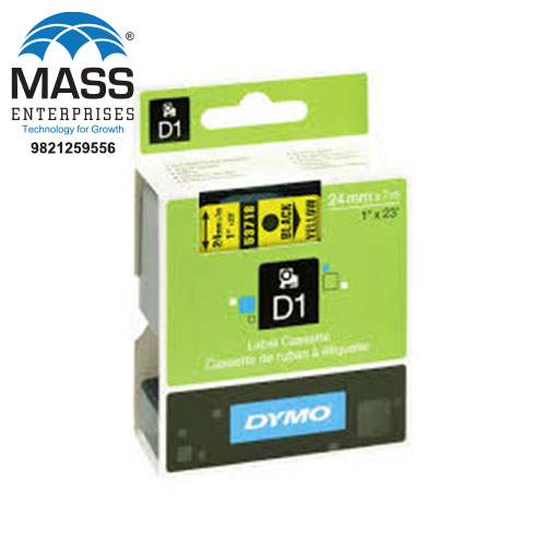 53718 Dymo Label Tape Cassette 24MM Yellow