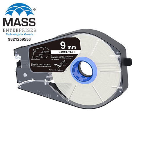 Canon 9mm black on white Tape Cassette