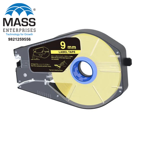 Canon 9mm black on Yellow Tape Cassette