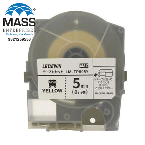 LM-TP5O5Y MAX Letatwin Label Tape Cassette