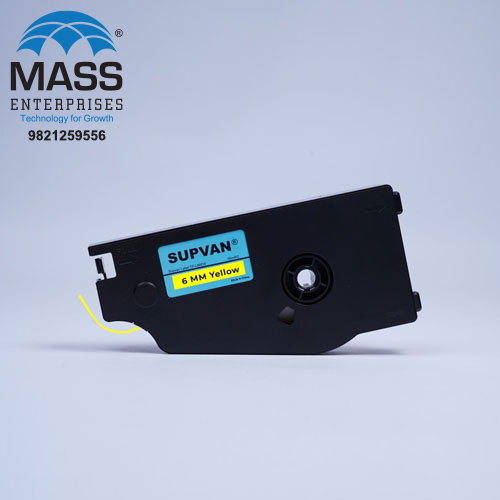 TP-L06EY Supvan 6mm Black on Yellow Label Tape
