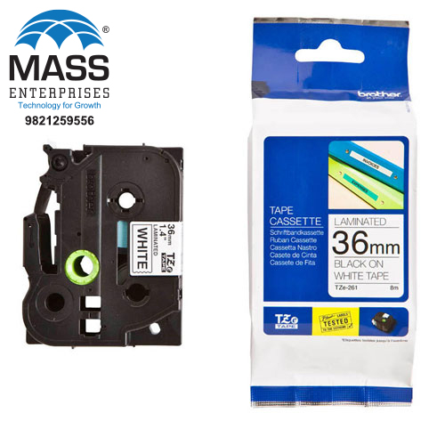 TZe-261 black on white Tape Cassette 36MM White