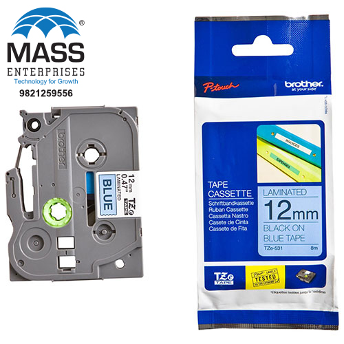 TZe-531 black on Blue Tape Cassette 12MM Blue