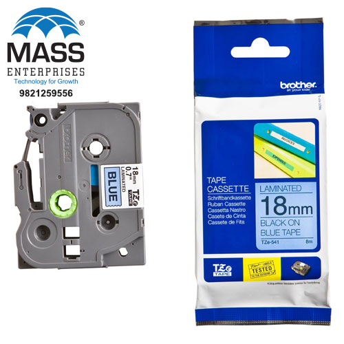 TZe-541 black on Blue Tape Cassette 18MM Blue